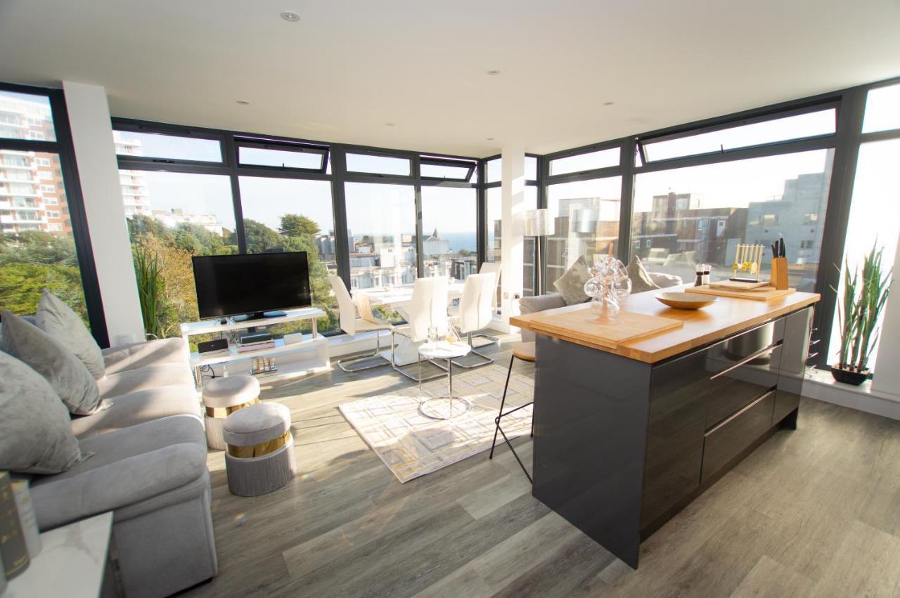 * Panoramic Penthouse With Sea & City Views بورنماوث المظهر الخارجي الصورة