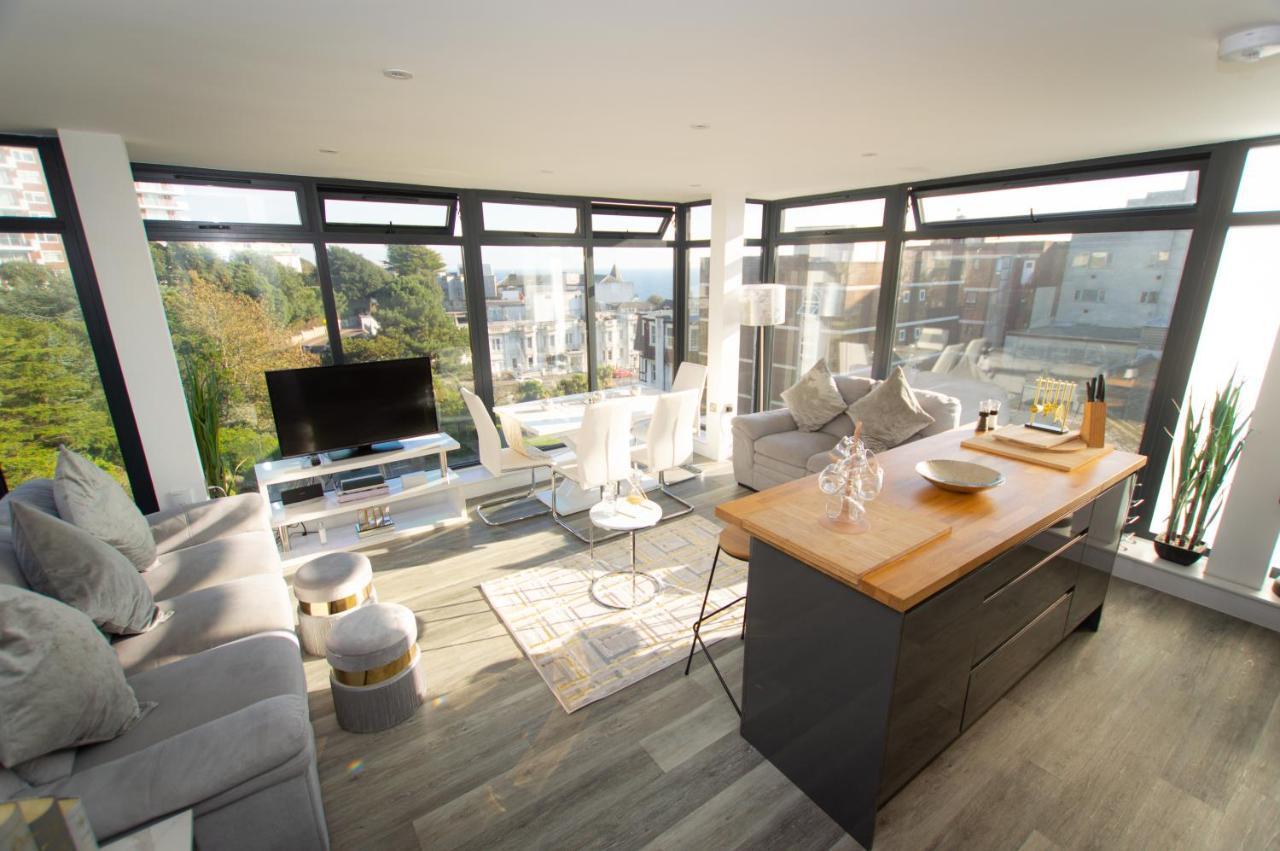 * Panoramic Penthouse With Sea & City Views بورنماوث المظهر الخارجي الصورة